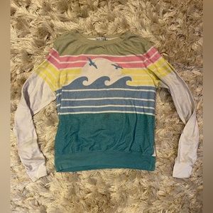 Wildfox Wave Crewneck Soft Knit Pullover